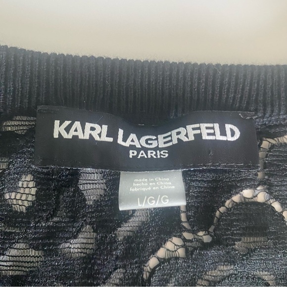 Karl Lagerfeld Black Lace Cardigan - Picture 6 of 8